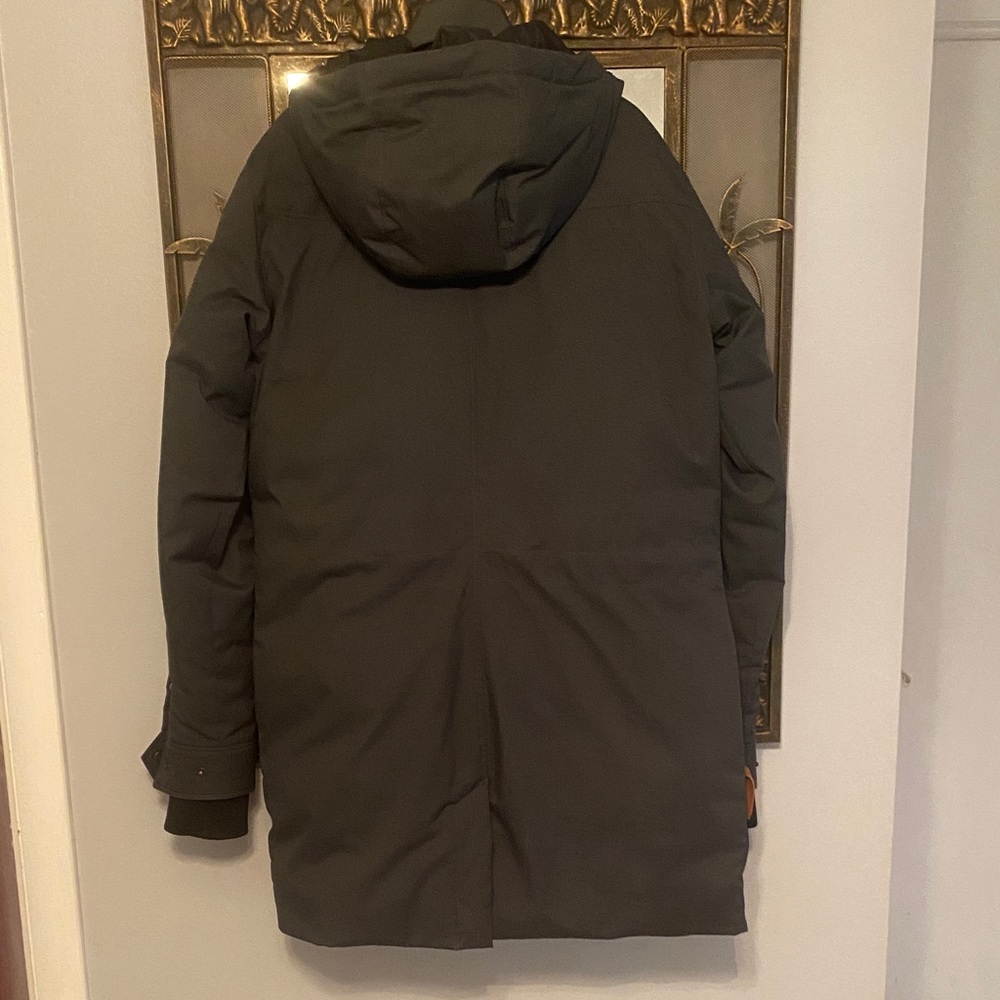 Dark Gray Basin + Range Hooded Parka with Brown Accents - Picture 6 of 8